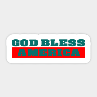 God Bless America Sticker